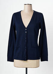 Gilet manches longues bleu DANEVA pour femme seconde vue