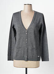 Gilet manches longues gris fonce DANEVA pour femme seconde vue