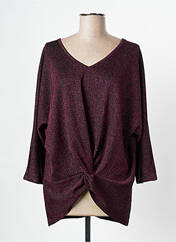 Top violet CHRISTINE LAURE pour femme seconde vue