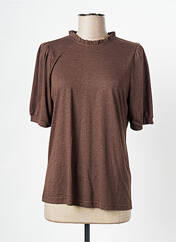 T-shirt marron CREAM pour femme seconde vue