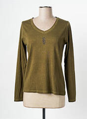 T-shirt vert DIPLODOCUS pour femme seconde vue
