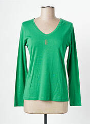 T-shirt vert DIPLODOCUS pour femme seconde vue