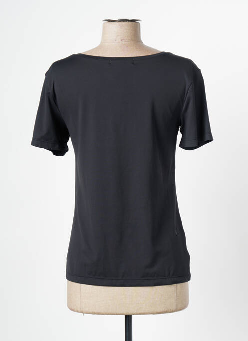 T-shirt col rond manches courtes noir GIORGIO BARBARA femme