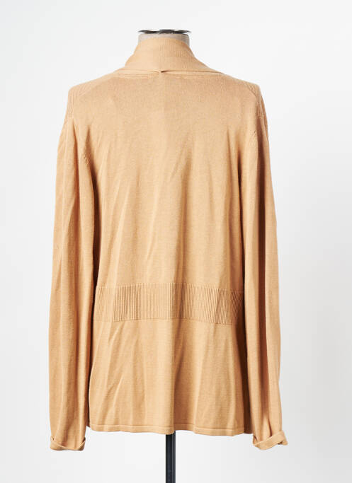 Gilet manches longues beige CHRISTINE LAURE pour femme