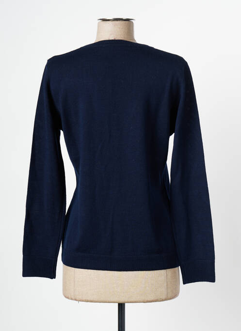 Gilet manches longues bleu DANEVA pour femme