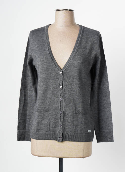 Gilet manches longues gris DANEVA pour femme