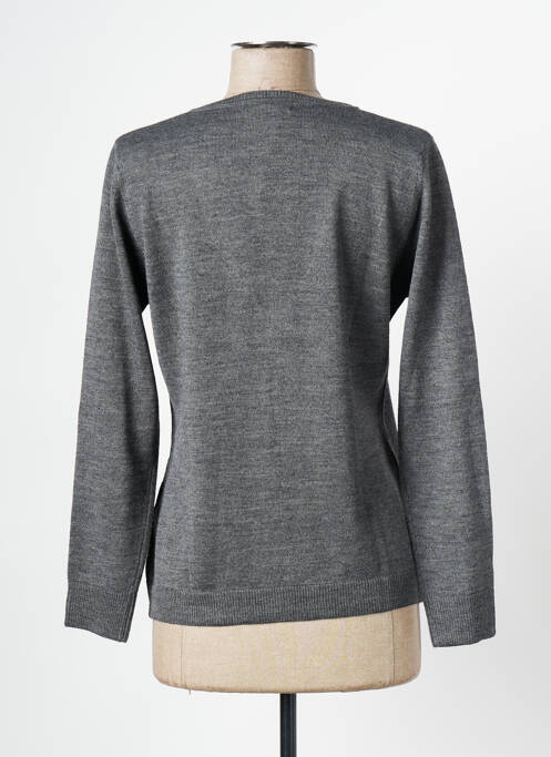 Gilet manches longues gris DANEVA pour femme