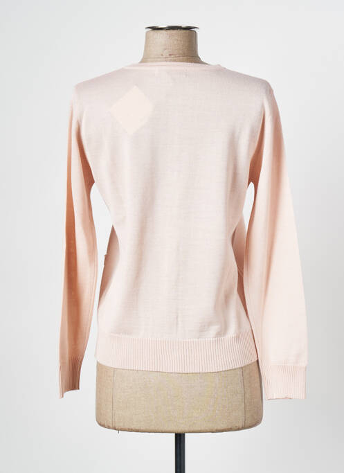 Gilet manches longues rose DANEVA pour femme