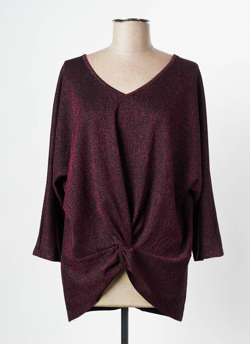 Top violet CHRISTINE LAURE pour femme