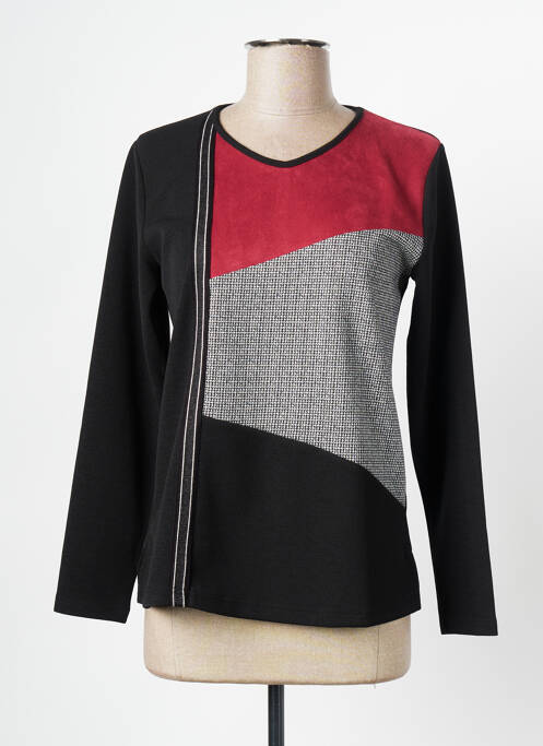 T-shirt noir FRANCE RIVOIRE pour femme