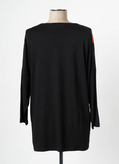 Tunique manches longues noir CHRISTINE LAURE pour femme