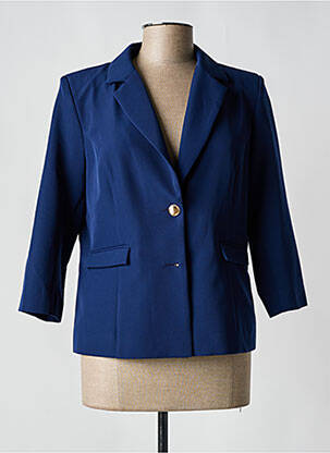 Blazer fausses poches bleu ESTEL COLLECTION femme
