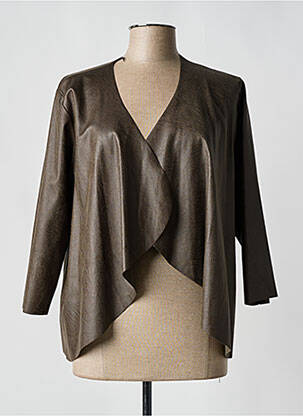 Veste casual coupe droite marron MERI & ESCA femme