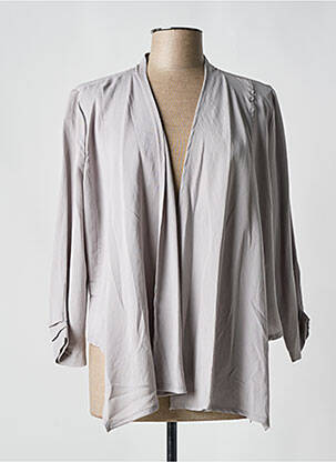 Veste casual coupe droite gris DOLCEZZA femme