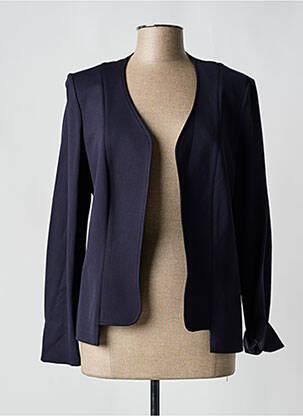 Veste casual finition intérieure doublée bleu FRANCE RIVOIRE femme