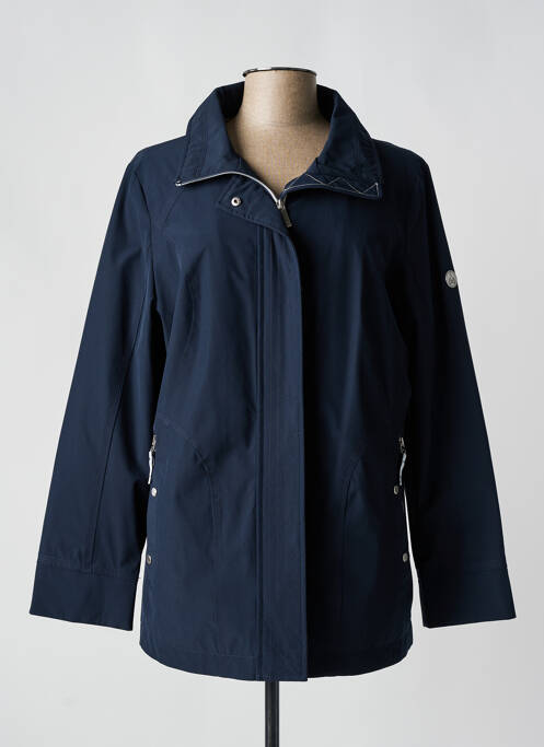 Manteau long bleu JUNGE pour femme