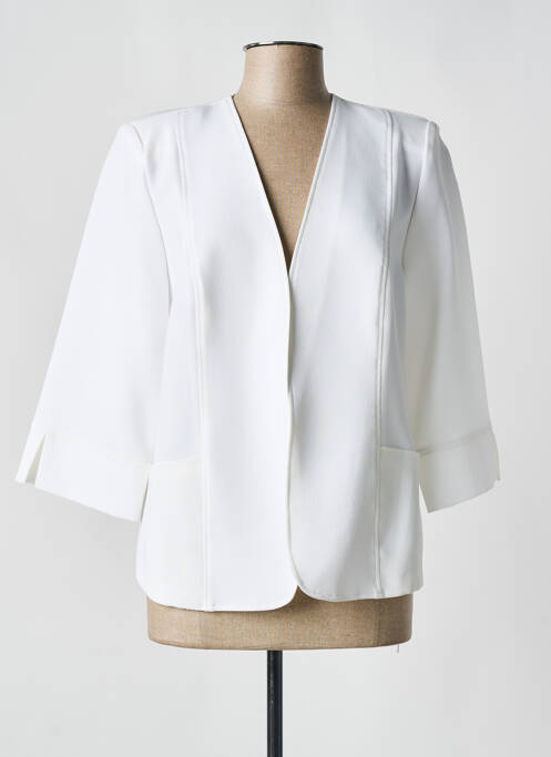 Veste casual blanc FRANCE RIVOIRE pour femme