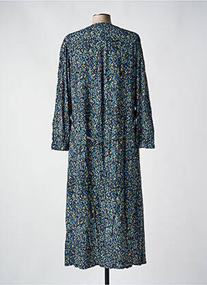 Robe longue manches longues manches longues bleu JULIE GUERLANDE femme