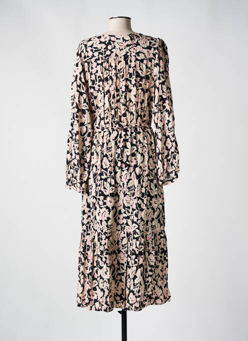 Robe mi-longue noir C'EST BEAU LA VIE pour femme