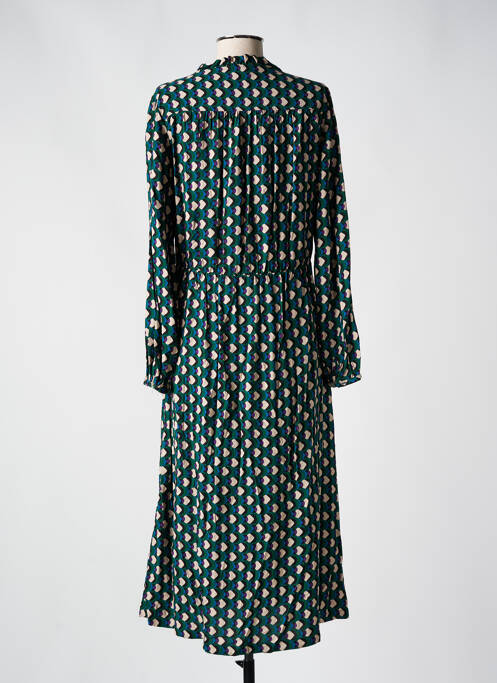 Robe mi-longue vert C'EST BEAU LA VIE pour femme