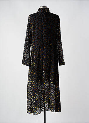 Robe longue manches longues manches longues gris LEO & UGO femme