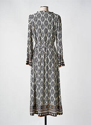 Robe longue manches longues manches longues noir K-DESIGN femme
