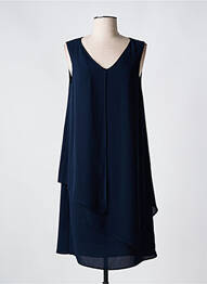 Robe mi-longue sans manche sans manche bleu BARILOCHE femme