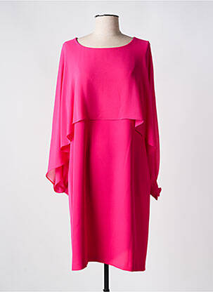 Robe courte manches longues manches longues rose BARILOCHE femme
