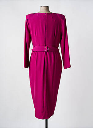 Robe mi-longue manches 3/4 manches 3/4 rose BARILOCHE femme
