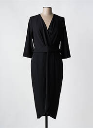 Robe mi-longue manches 3/4 manches 3/4 noir BARILOCHE femme