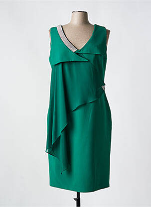Robe mi-longue sans manche sans manche vert MATHIEU PARIS femme