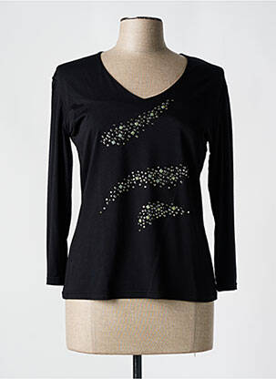T-shirt manches longues manches longues noir HONEY MOON femme