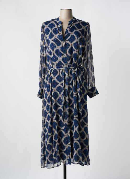 Robe longue bleu ANDAM pour femme