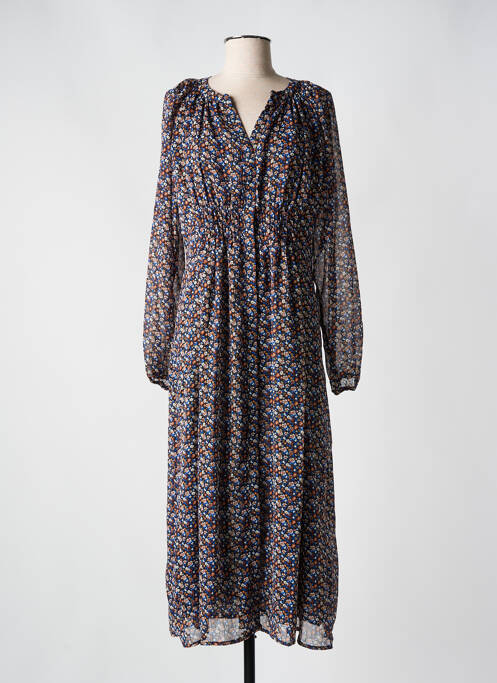 Robe longue bleu C'EST BEAU LA VIE pour femme