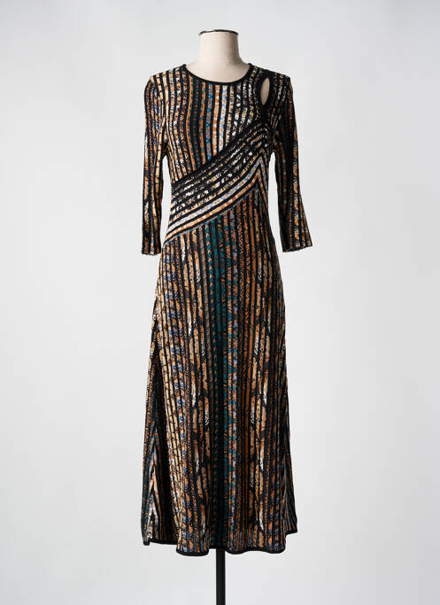 Robe longue marron IVKO pour femme
