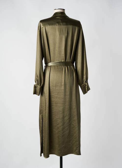 Robe longue vert ANDAM pour femme