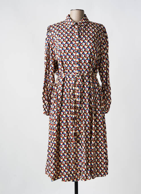 Robe mi-longue beige C'EST BEAU LA VIE pour femme