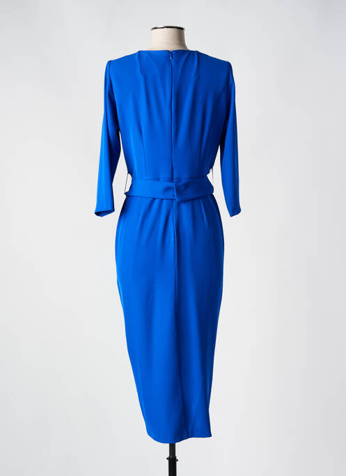 Robe mi-longue bleu BARILOCHE pour femme