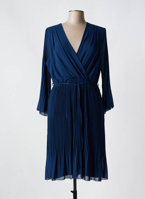 Robe mi-longue bleu SIGNE NATURE pour femme