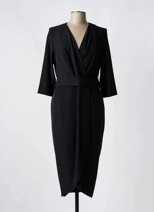Robe mi-longue noir BARILOCHE pour femme