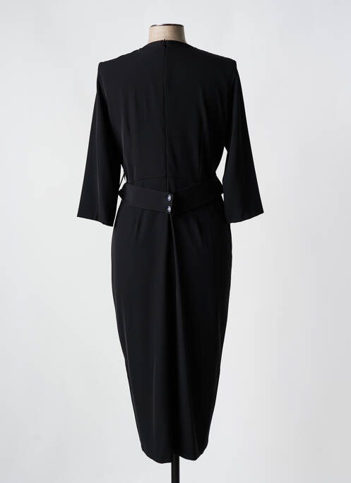 Robe mi-longue noir BARILOCHE pour femme