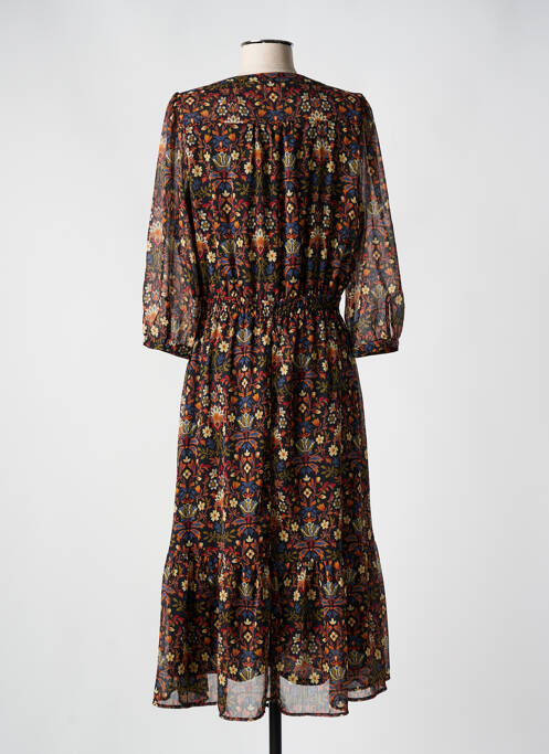 Robe mi-longue noir C'EST BEAU LA VIE pour femme