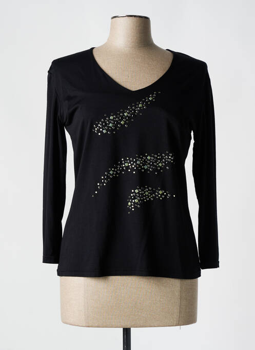 T-shirt noir HONEY MOON pour femme