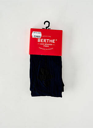Collants stretch bleu BERTHE AUX GRANDS PIEDS femme