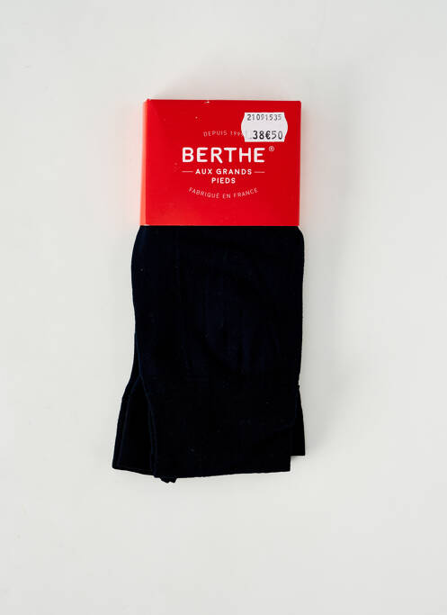 Collants imprimé fantaisie bleu BERTHE AUX GRANDS PIEDS femme