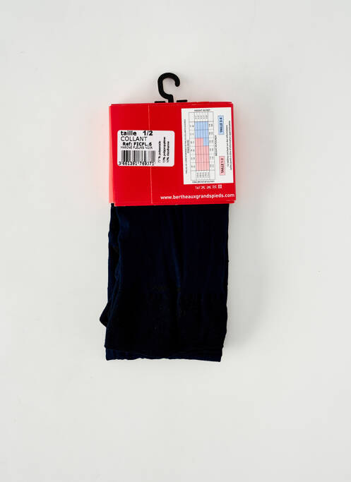 Collants bleu BERTHE AUX GRANDS PIEDS pour femme