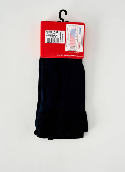 Collants stretch bleu BERTHE AUX GRANDS PIEDS femme