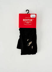 Collants noir BERTHE AUX GRANDS PIEDS pour femme seconde vue