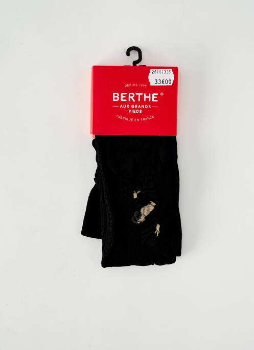 Collants imprimé fantaisie noir BERTHE AUX GRANDS PIEDS femme