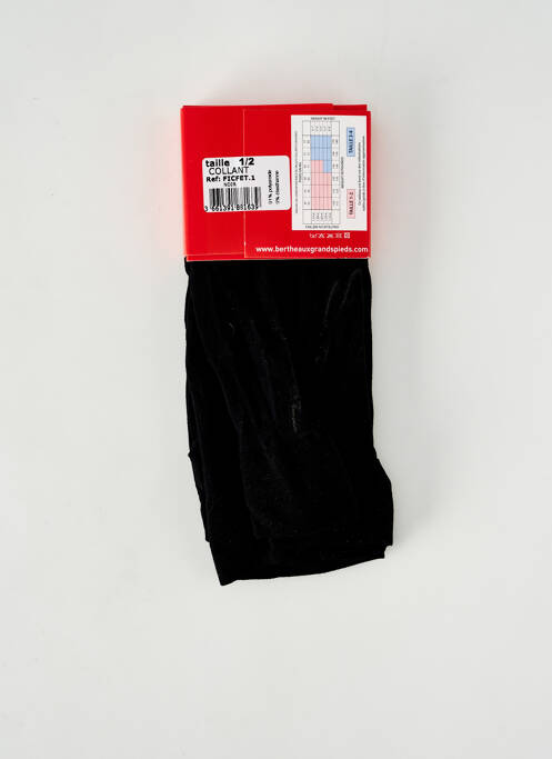 Collants noir BERTHE AUX GRANDS PIEDS pour femme